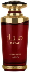 Lattafa Mayar Cherry Intense for Unisex Eau de Parfum Spray, 3.4 Ounce / 100 ml
