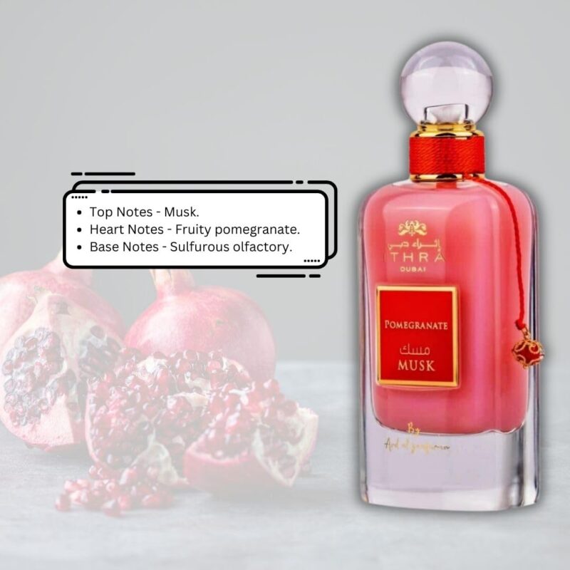 Ard Al Zaafaran Pomegranate Musk Ithra Dubai Collection - Eau De Parfum Spray 100ML (3.4 OZ) - Image 3
