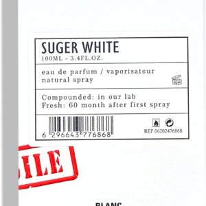 ARO FAC  Perfumes Suger White Perfume for Men  EDP 100ml