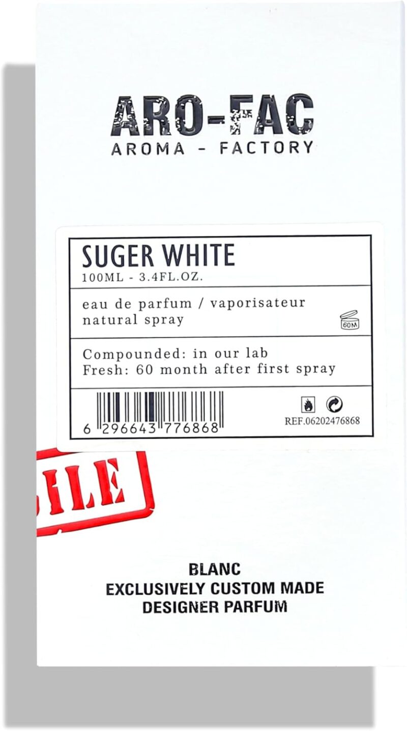 ARO FAC  Perfumes Suger White Perfume for Men  EDP 100ml