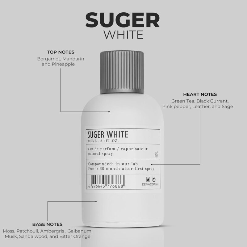 ARO FAC  Perfumes Suger White Perfume for Men  EDP 100ml - Image 5