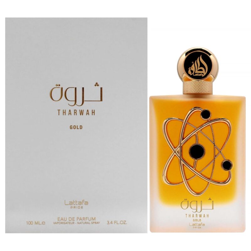 Lattafa Perfumes Tharwah Gold for Unisex Eau de Parfum Spray, 3.4 Ounce - Image 2